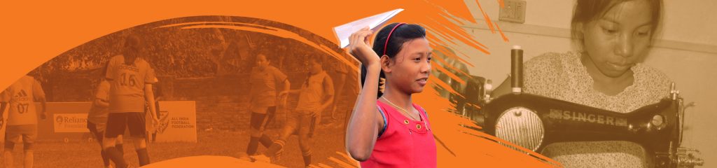 Girls supported by the Support-A-Girl program