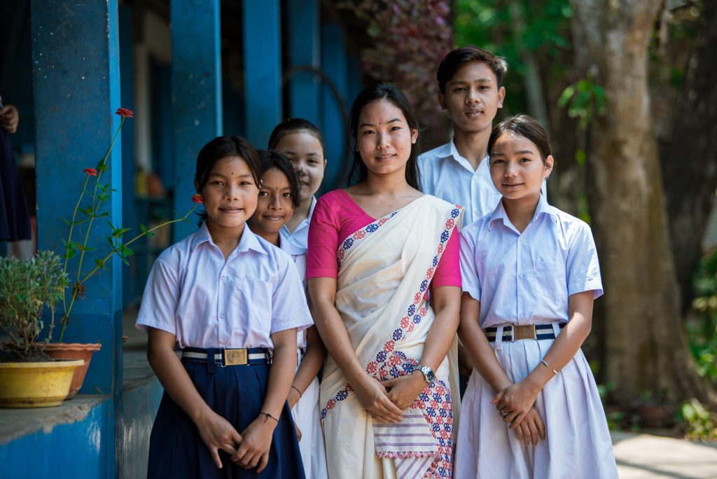 A young woman building her own independent future